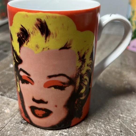 Vintage Andy Warhol Marilyn Monroe - Set of 4 Mugs Block Pop Art 1997 NIB - Picture 7 of 12